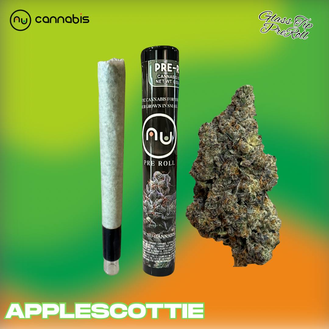 NuCannabis - Applescottie 1.2g Glass Tip Pre-Roll - INDOOR PREMIUM FLOWER