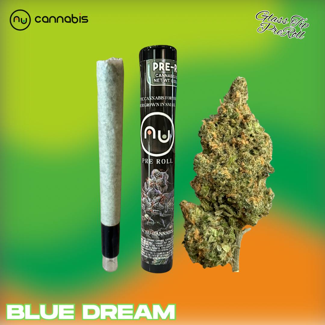 NuCannabis - Blue Dream 1.2g GLASS TIP Pre-Roll - INDOOR PREMIUM FLOWER